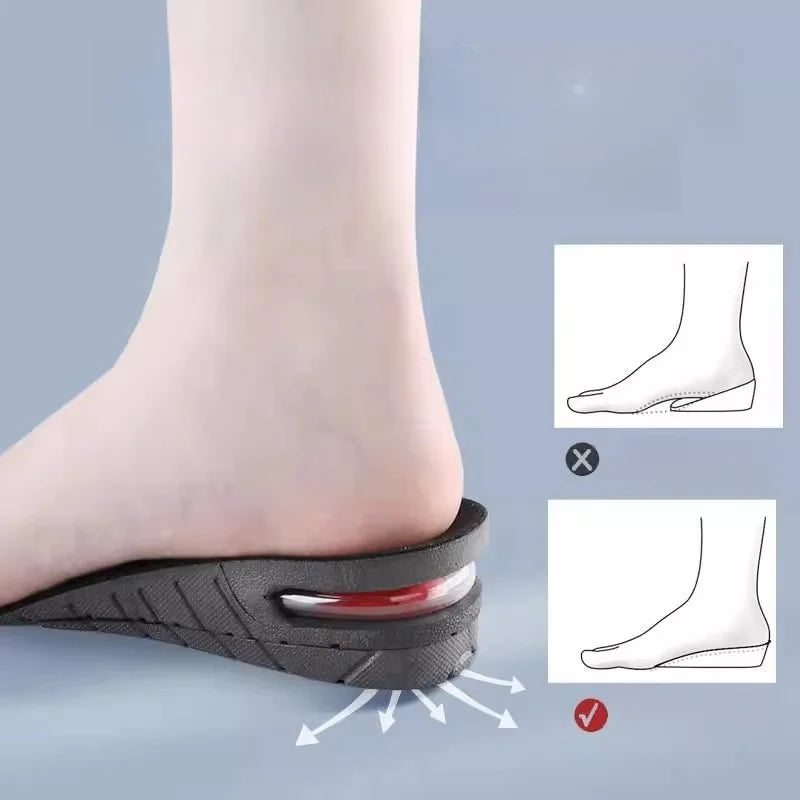 Elevated Insole Summer Mens and Womens One Pair Invisible Inner Elevated Air Cushion Half Cushion for COSPLAY