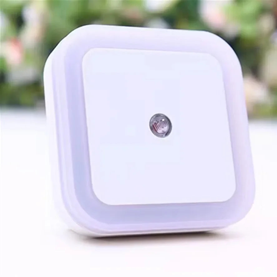 Wall Plug-in LED Night Light Auto Sensor Bedside Lamp For Bedroom Kid's Room Hallway Corridor Stairs EU/US 110V 220V Mini Cute
