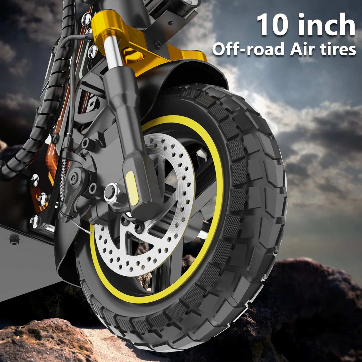 VIPCOO-VS1 eScooter 700W Motor 48V13AH Battery Portable Folding Design Electric Scooter 10 Inch Off-road Air Tire Fold E-Scooter