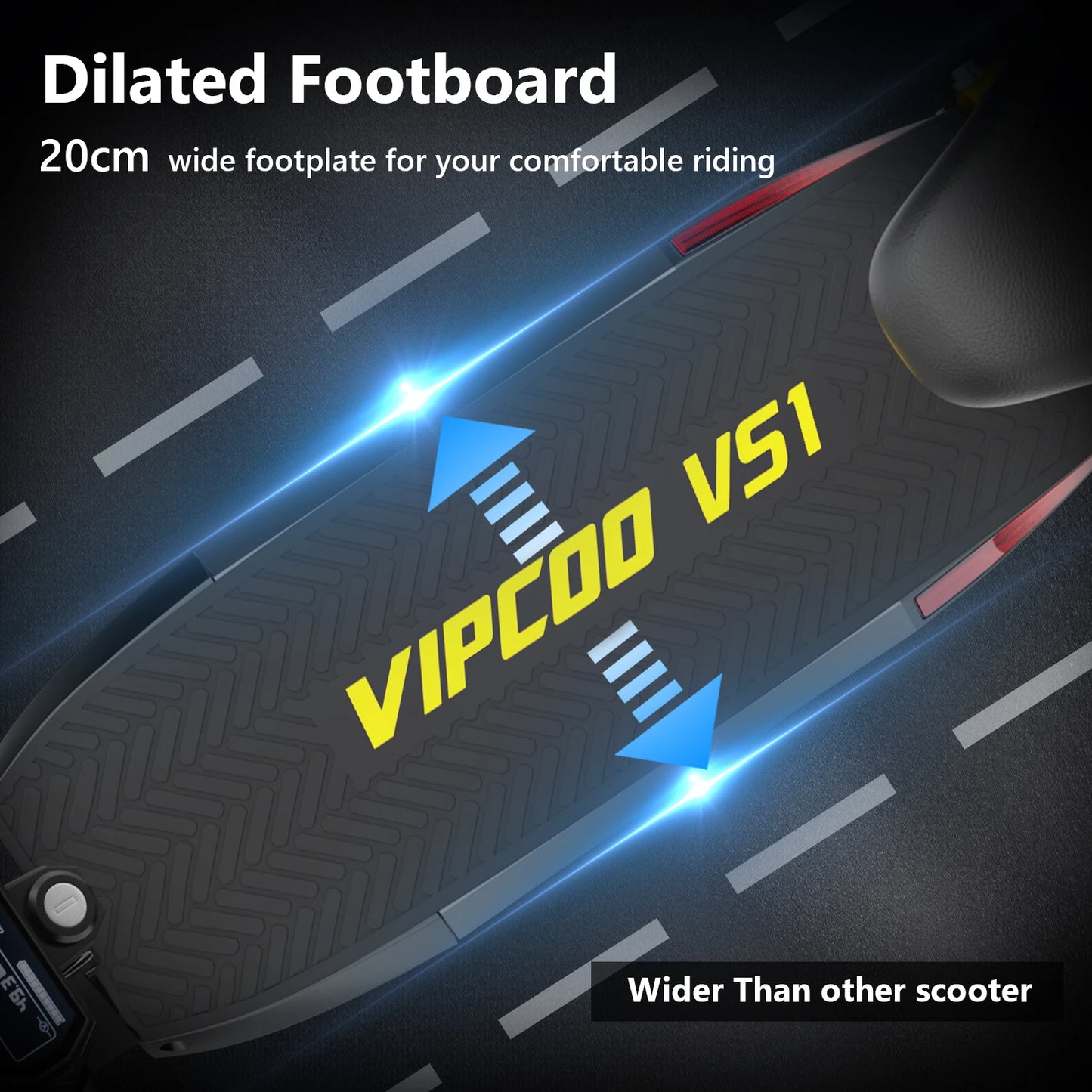 VIPCOO-VS1 eScooter 700W Motor 48V13AH Battery Portable Folding Design Electric Scooter 10 Inch Off-road Air Tire Fold E-Scooter