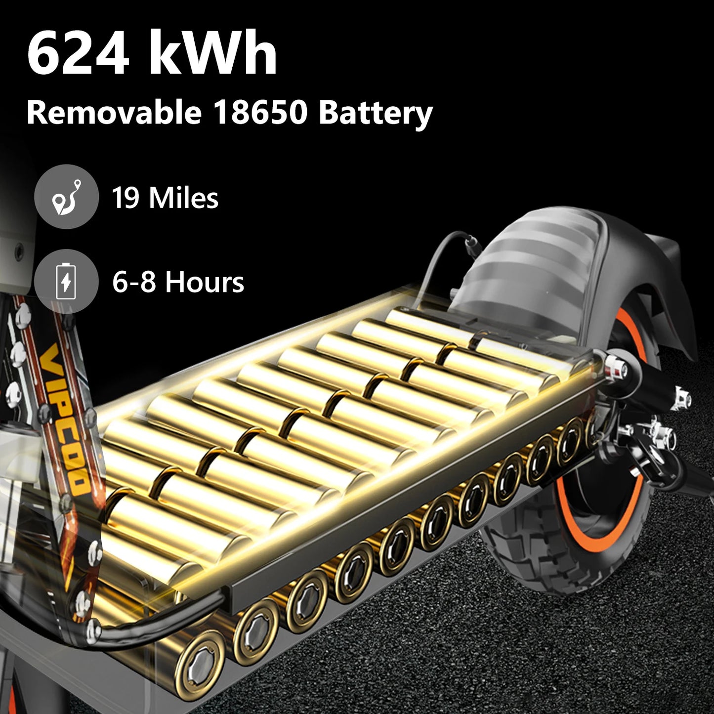 VIPCOO-VS1 eScooter 700W Motor 48V13AH Battery Portable Folding Design Electric Scooter 10 Inch Off-road Air Tire Fold E-Scooter
