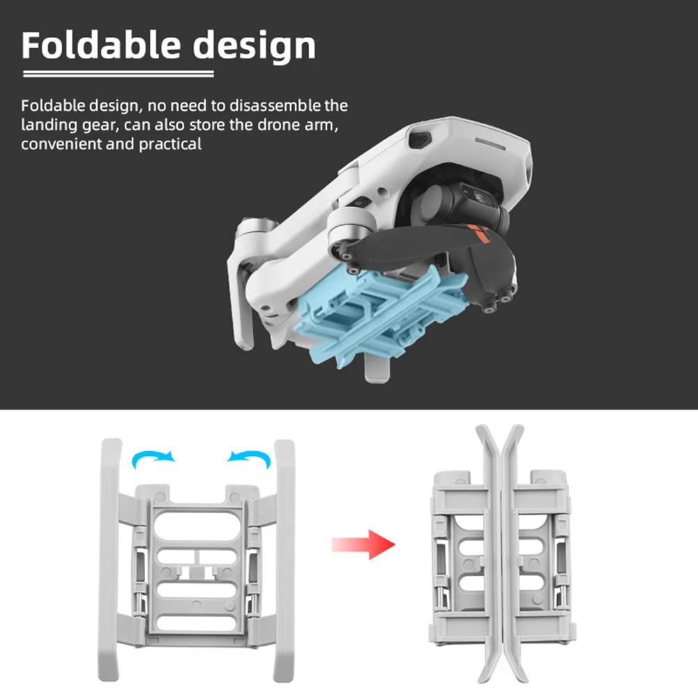 2/5PCS Extended Height Foldable Landing Gear Tripod Stand Mini Drone Accessories Extension Legs for DJI Mini 2/Mavic Mini