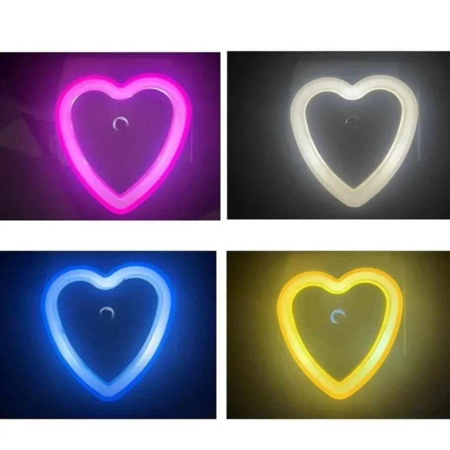 Wall Plug-in LED Night Light Auto Sensor Bedside Lamp For Bedroom Kid's Room Hallway Corridor Stairs EU/US 110V 220V Mini Cute