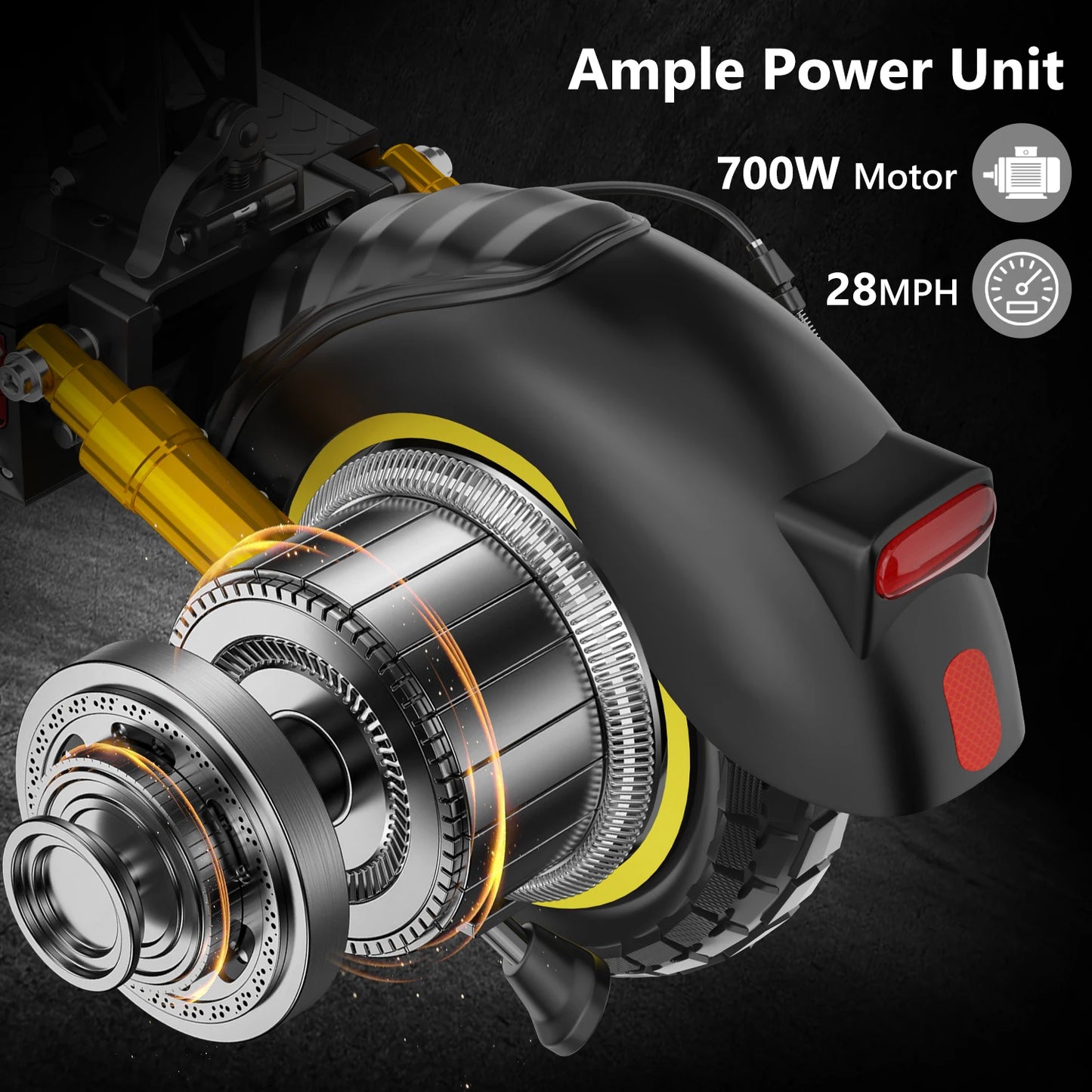 VIPCOO-VS1 eScooter 700W Motor 48V13AH Battery Portable Folding Design Electric Scooter 10 Inch Off-road Air Tire Fold E-Scooter