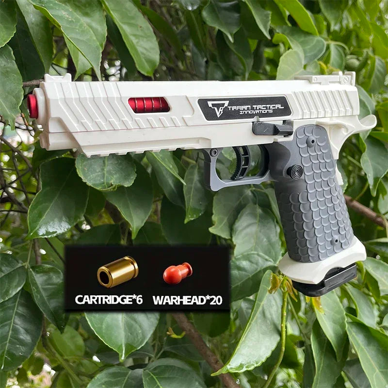 G17 Pistol Shell Throwing Continuous Firing Blowback Soft Bullet Gun Empty Hanging Birthday Gift