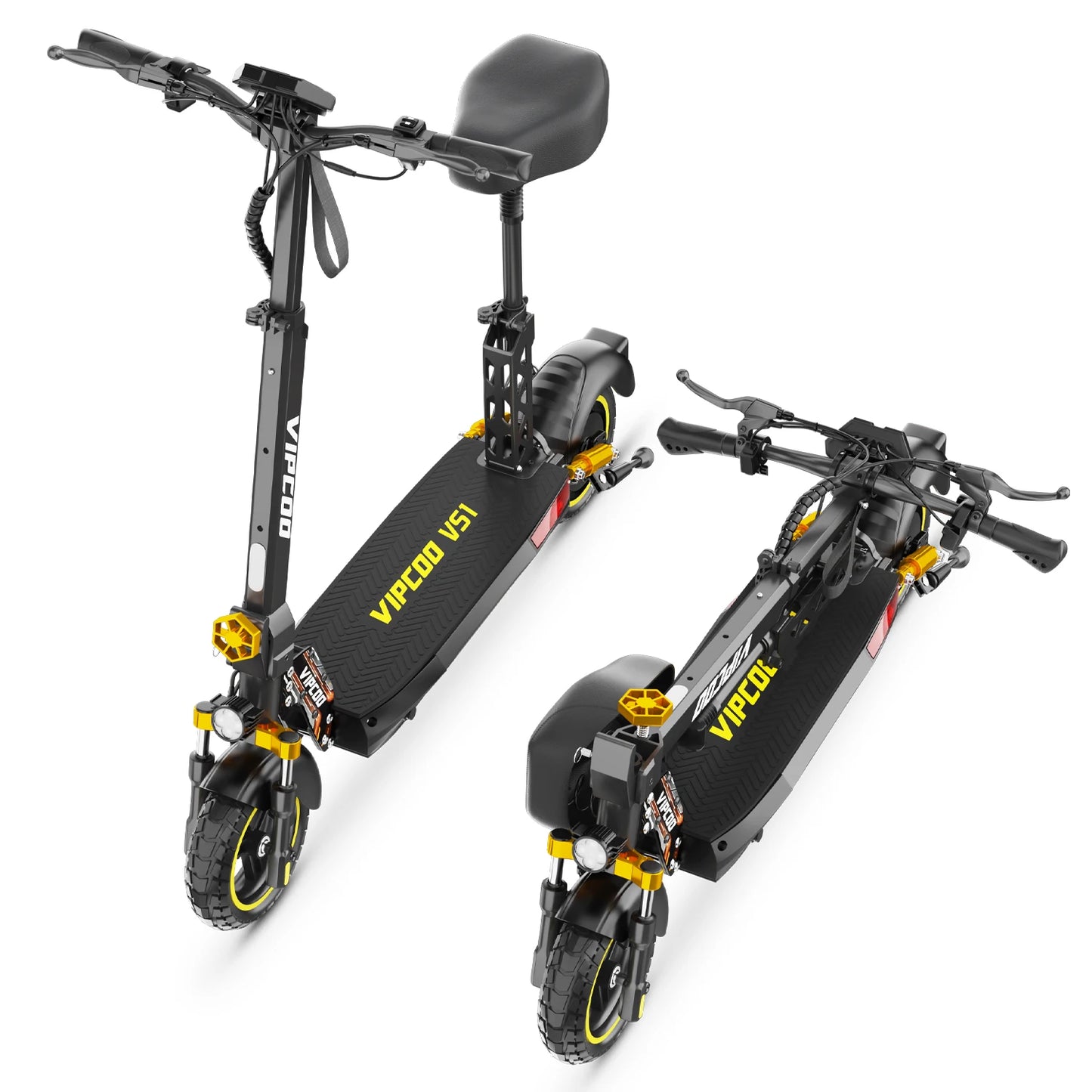 VIPCOO-VS1 eScooter 700W Motor 48V13AH Battery Portable Folding Design Electric Scooter 10 Inch Off-road Air Tire Fold E-Scooter
