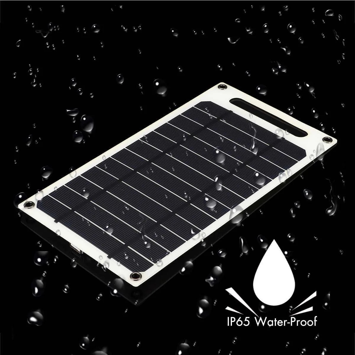 Solar Panel 30W USB Type-C Waterproof Outdoor Hiking Camping Portable Battery Mobile Phone Charging Bank Charging Panel 6.8V