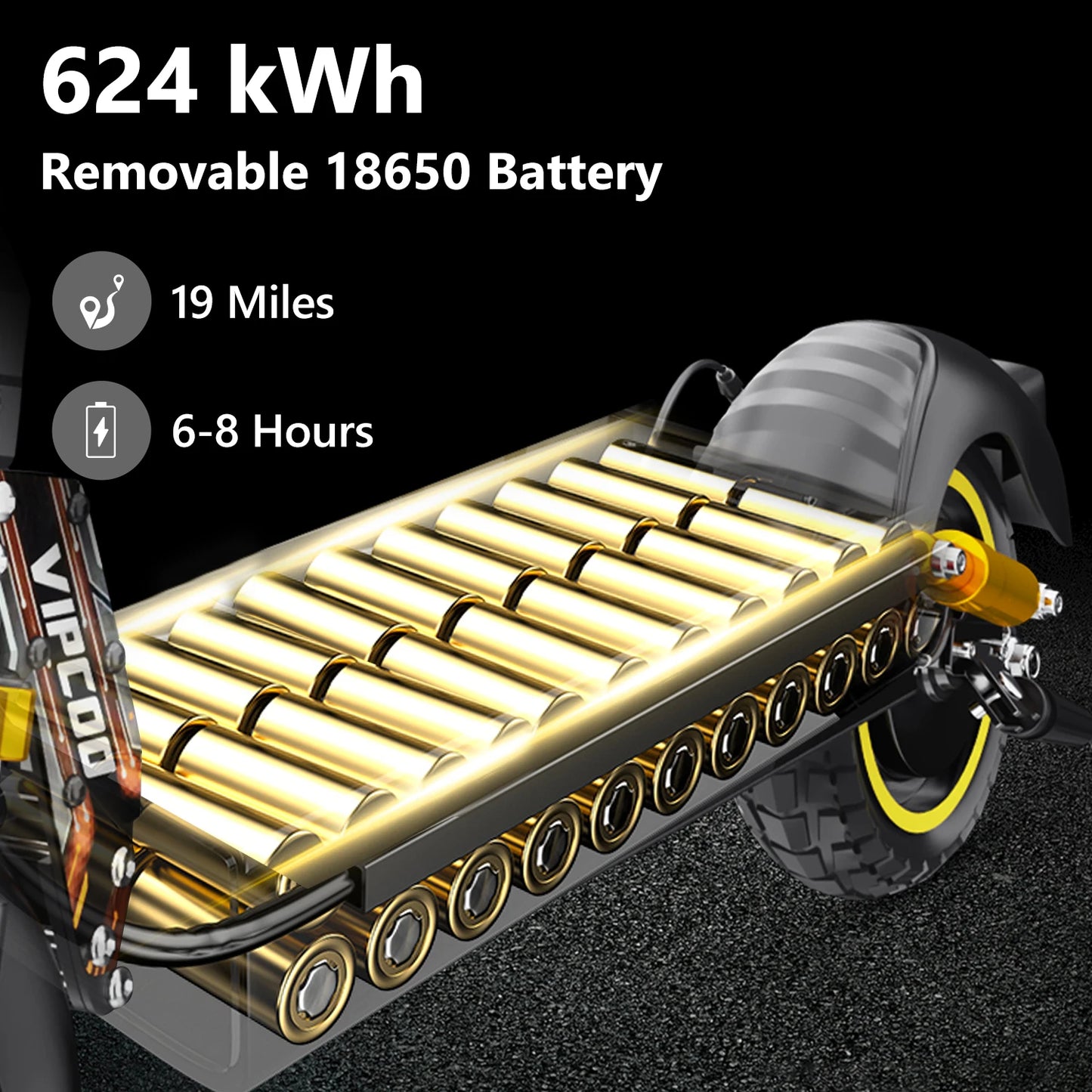 VIPCOO-VS1 eScooter 700W Motor 48V13AH Battery Portable Folding Design Electric Scooter 10 Inch Off-road Air Tire Fold E-Scooter