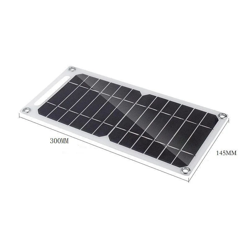 Solar Panel 30W USB Type-C Waterproof Outdoor Hiking Camping Portable Battery Mobile Phone Charging Bank Charging Panel 6.8V