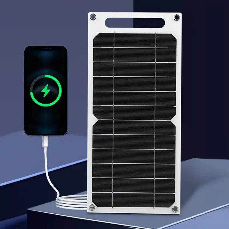 Solar Panel 30W USB Type-C Waterproof Outdoor Hiking Camping Portable Battery Mobile Phone Charging Bank Charging Panel 6.8V
