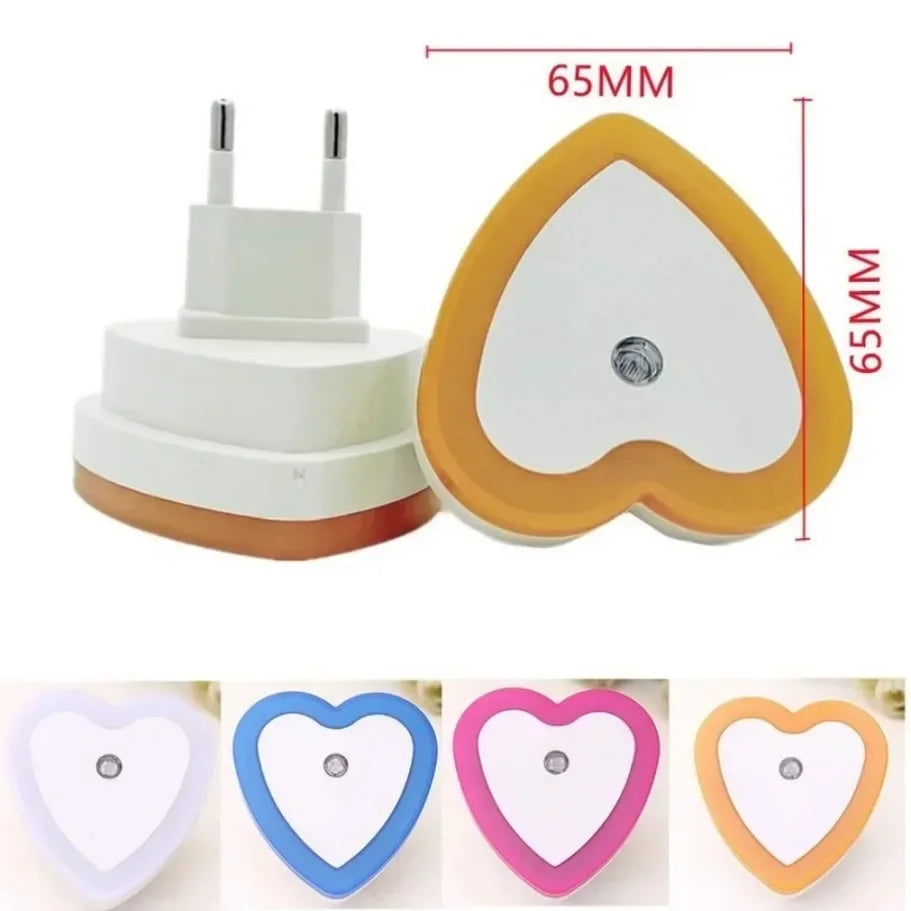 Wall Plug-in LED Night Light Auto Sensor Bedside Lamp For Bedroom Kid's Room Hallway Corridor Stairs EU/US 110V 220V Mini Cute
