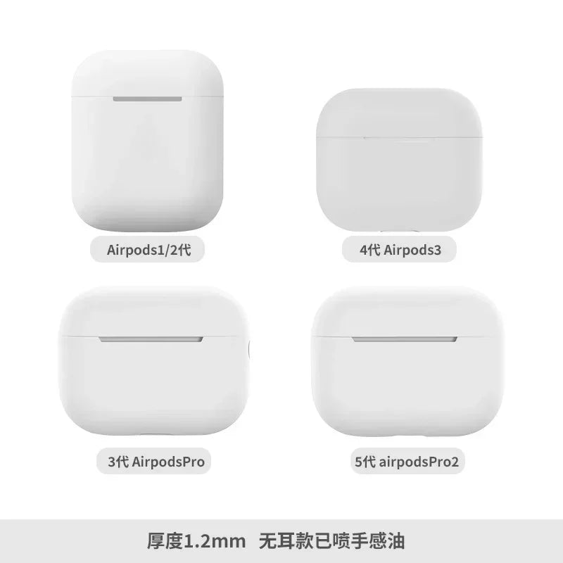 2024 New Case For Apple Airpods 4 Cover Silicone Protective Cases For Airpods 3 2 1 pro 2 Fundas Wireless Headphone Accessorie