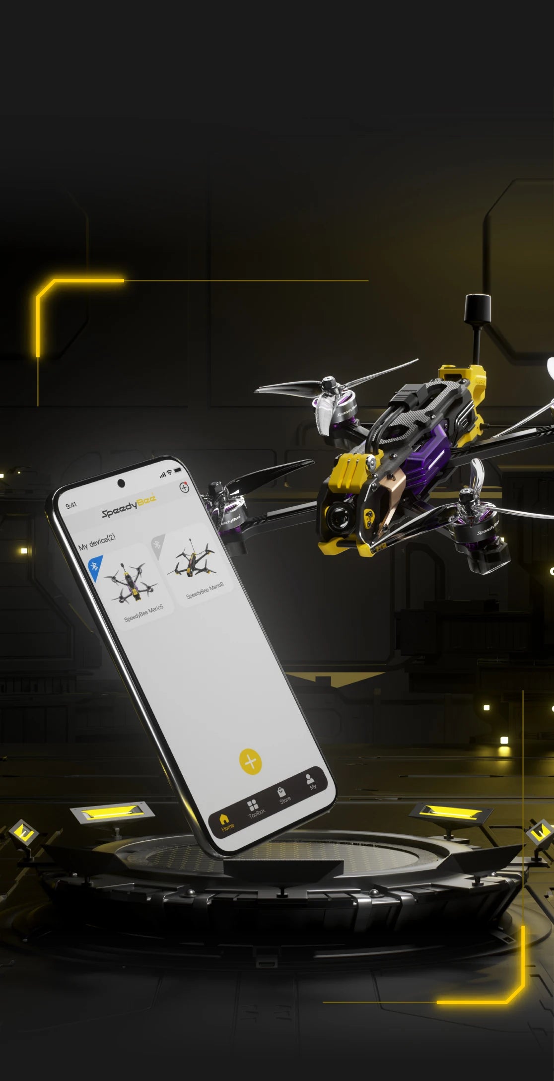 SpeedyBee Mario 5 DC/XH O4 Pro Drone  F405 V4 Flight Controller