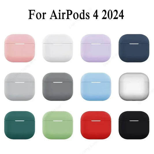 2024 New Case For Apple Airpods 4 Cover Silicone Protective Cases For Airpods 3 2 1 pro 2 Fundas Wireless Headphone Accessorie