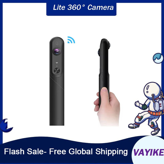 360° Panoramic Camera - 4K Video Recording With 2D/VR Mode for Action/Sports/Motion Capture/Adventure Recording