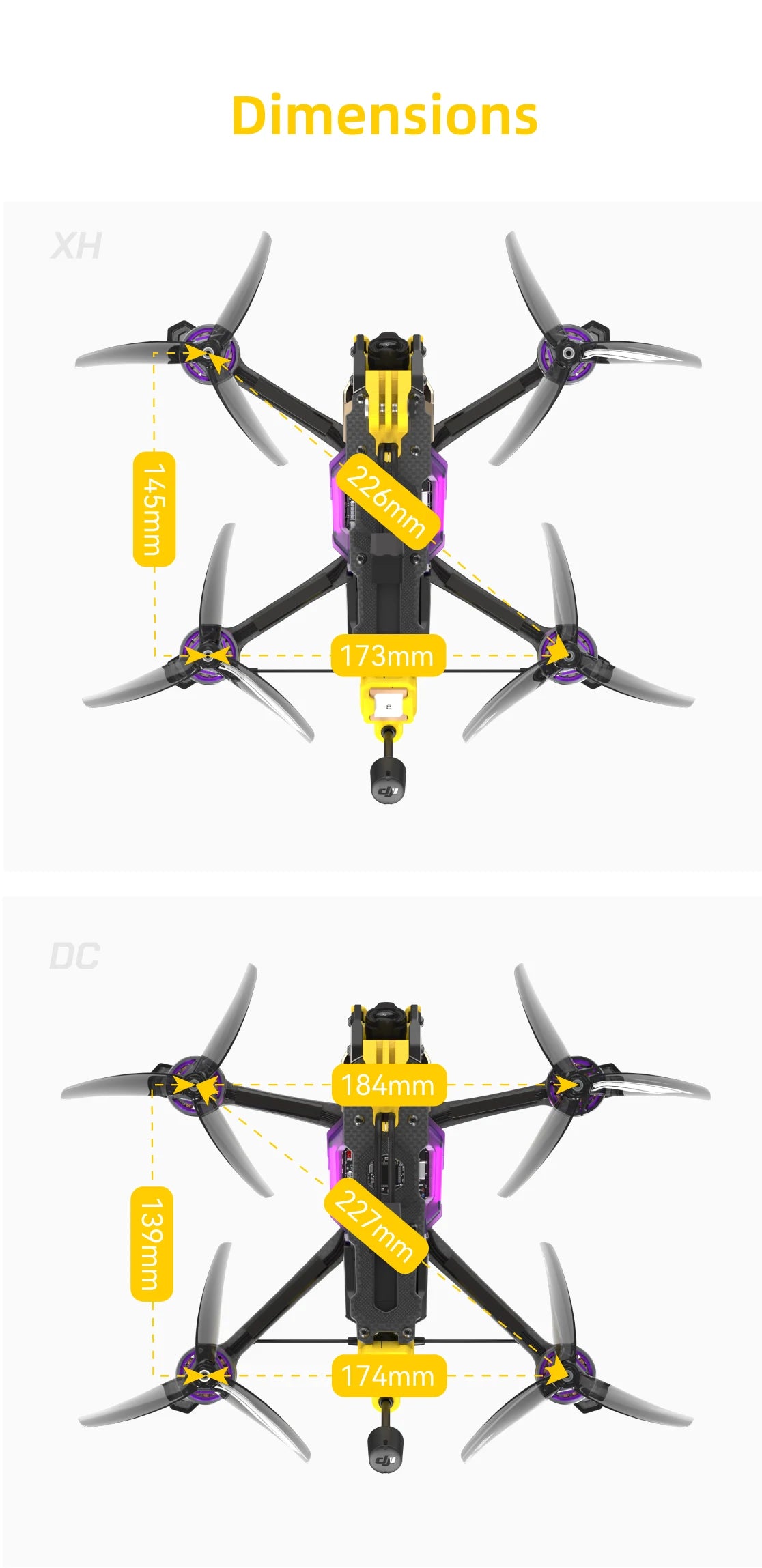 SpeedyBee Mario 5 DC/XH O4 Pro Drone  F405 V4 Flight Controller