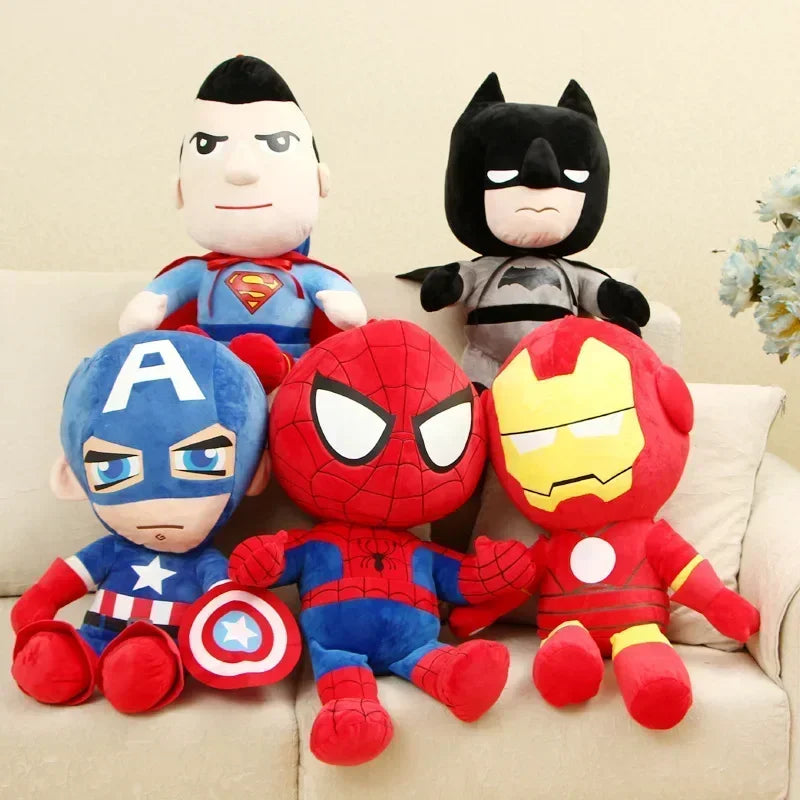 27cm Man Spidermaned Plush Toys Movie Dolls Marvel Avengers Soft Stuffed Hero Captain America Iron Christmas Gifts for Kids